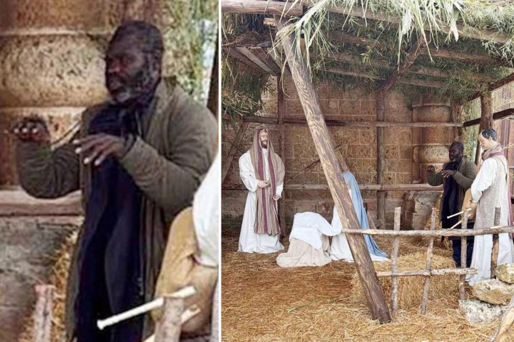 Fugitive migrant criminal bizarrely tries to hide in town’s Nativity scene