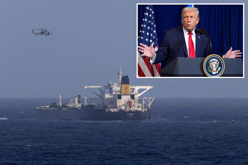 Venezuela-bound oil tanker paints Russian flag on its hull while on the run from the US