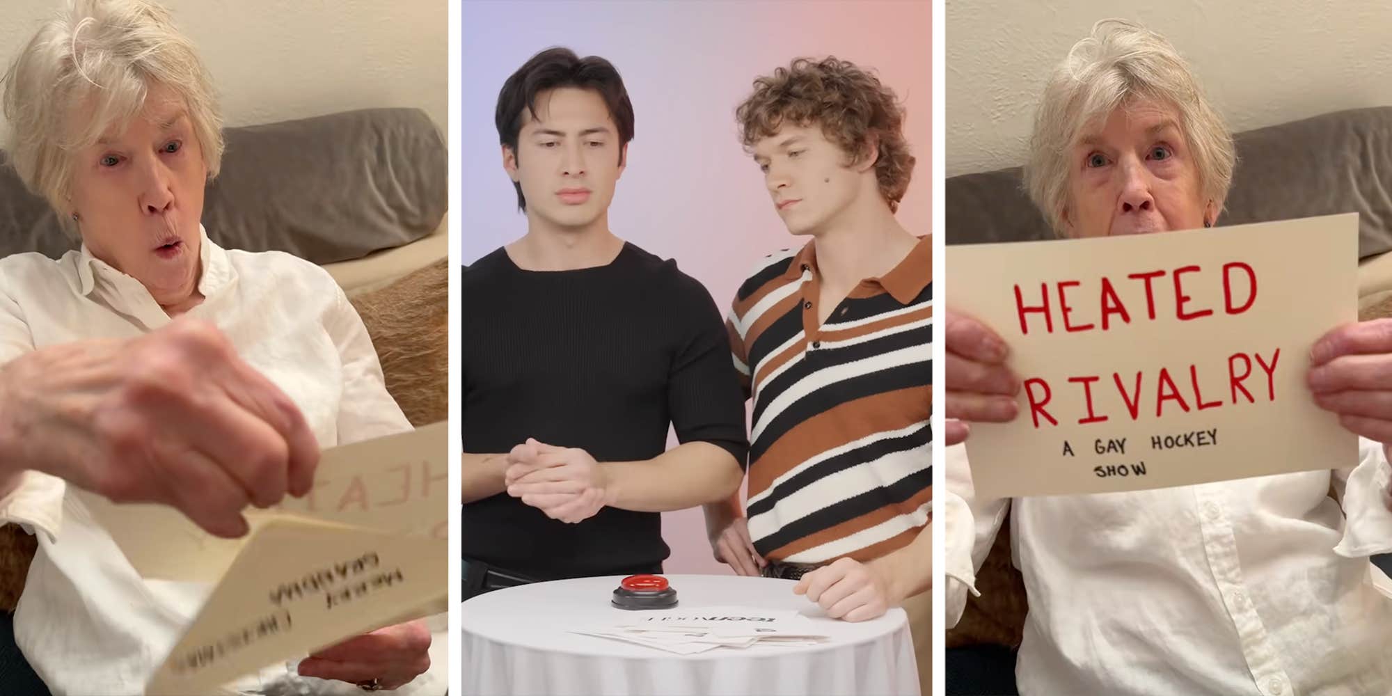 And it shows things?": Grandmother loses it over getting "Heated Rivalry" as a "Christmas present