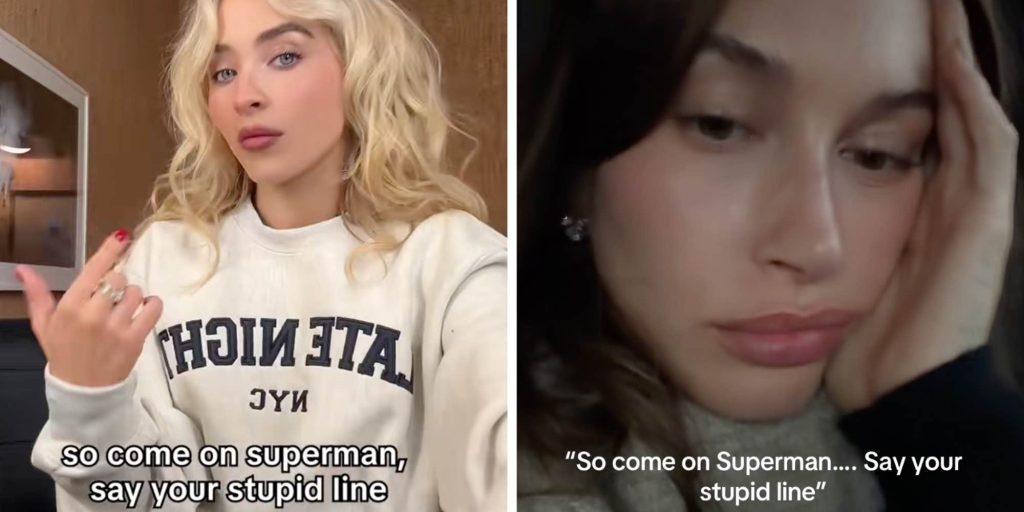 Celebrities join the "come on Superman, say your stupid line" trend to drag themselves