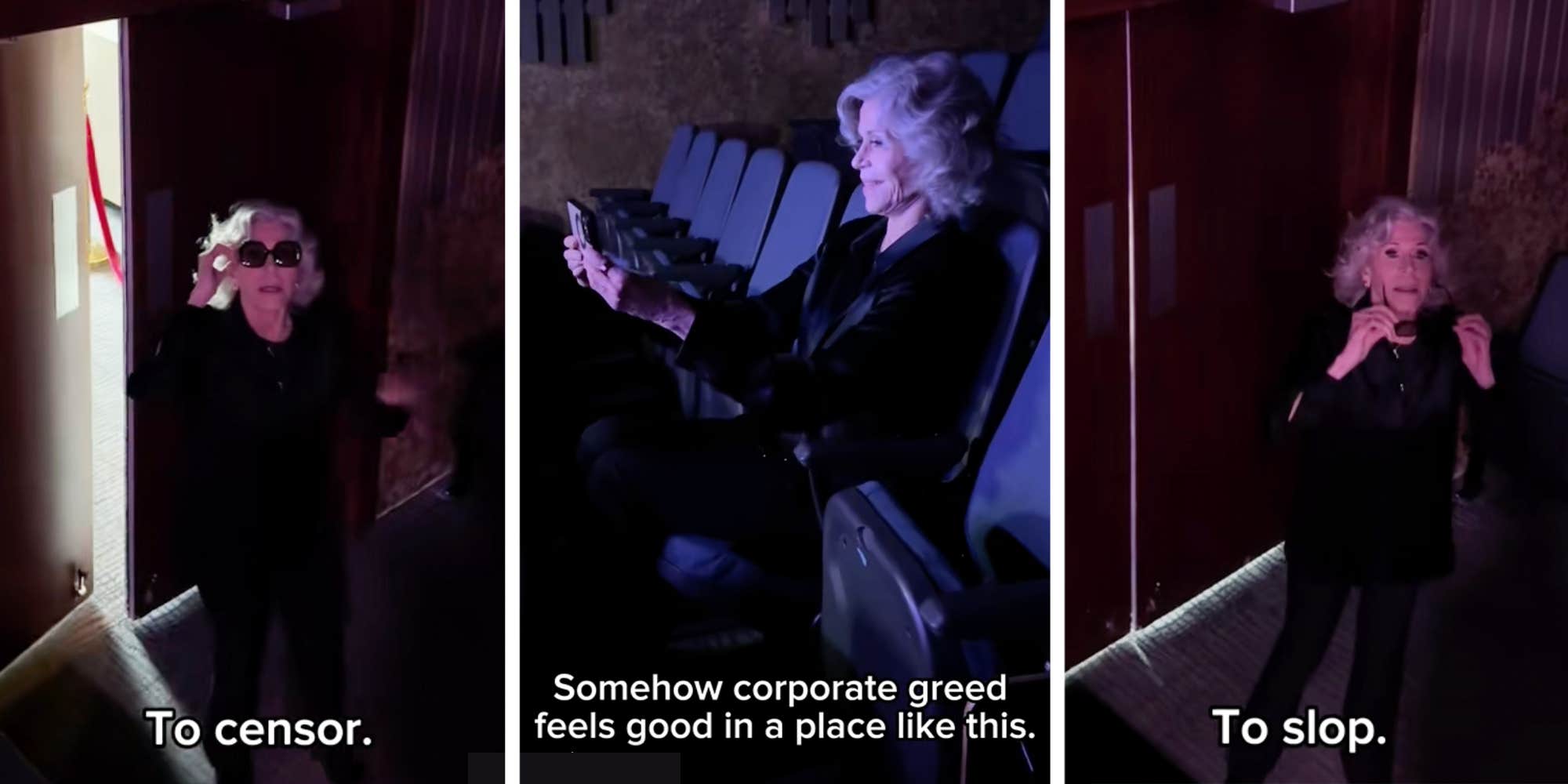 "Come to this place for mergers": Jane Fonda recreates Nicole Kidman's AMC movie theater ad in protest of Netflix-WB merger