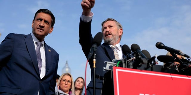 Congressmen who pushed to release Epstein files say massive blackout doesn’t comply with law and started work on drafting articles of impeachment