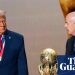 Gianni Infantino accused of breaking Fifa rules with Trump’s peace prize