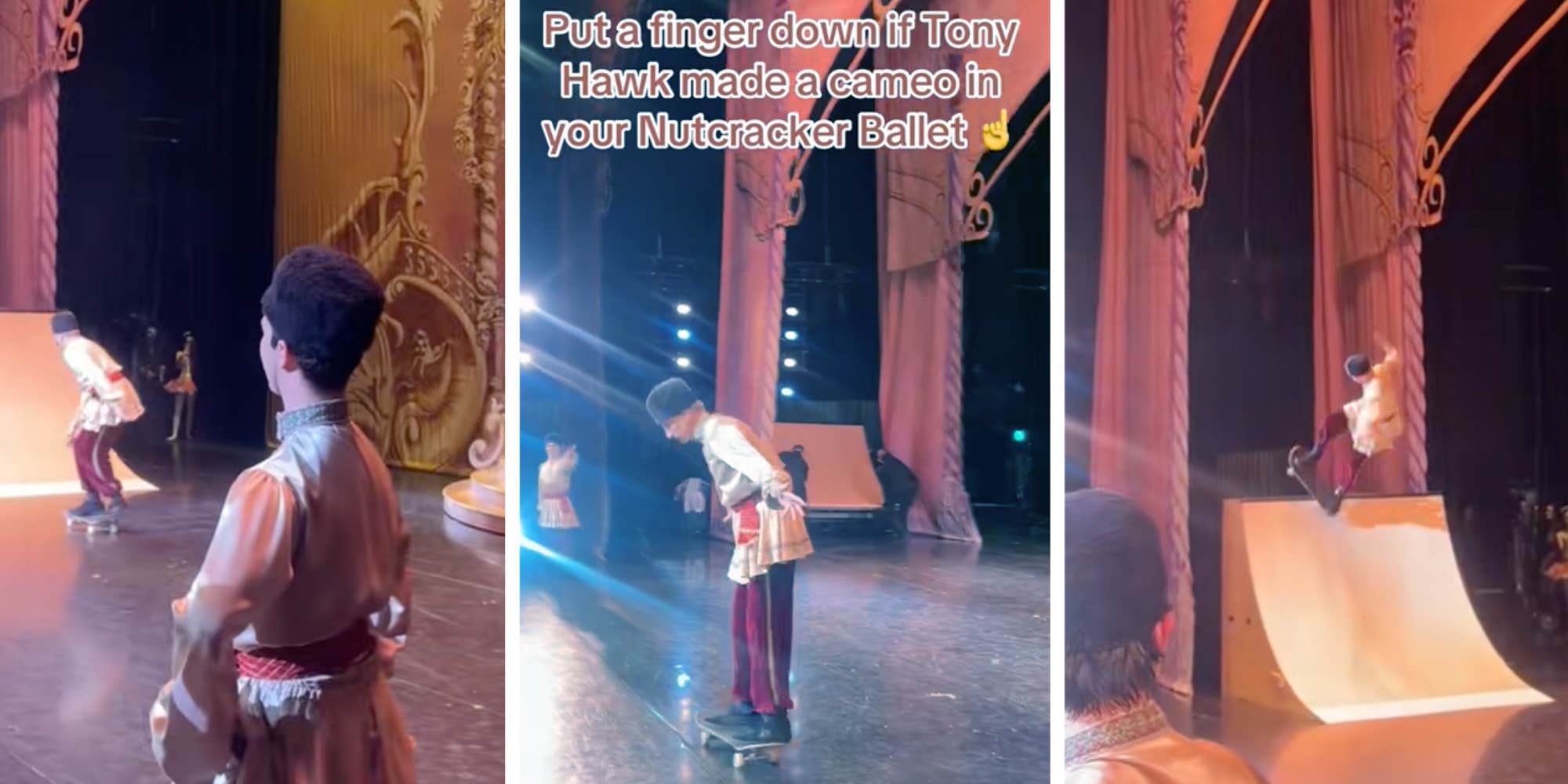 He was a punk AND did ballet": Tony Hawk makes guest appearance in performance of "The Nutcracker