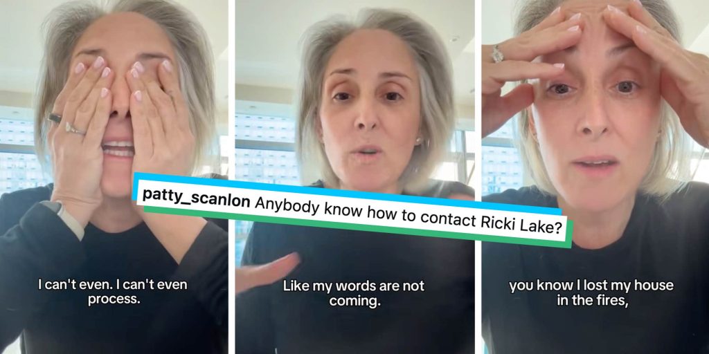 "I lost everything": California artist reunites Ricki Lake with photos lost in the California fires after finding them at a flea market