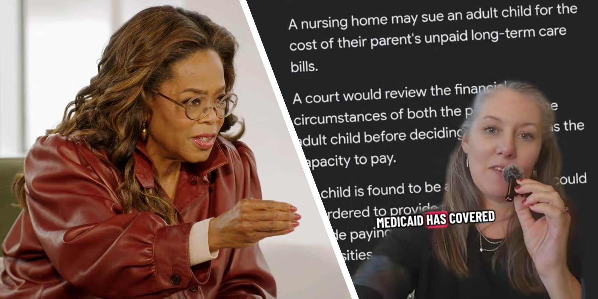 "I will leave the country": Oprah's podcast stirs millennial fears over "filial laws," responsibility over their baby boomer parents