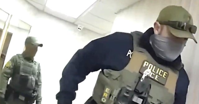 ICE Goons Caught Busting Into Women’s Bathroom in New Bodycam Footage