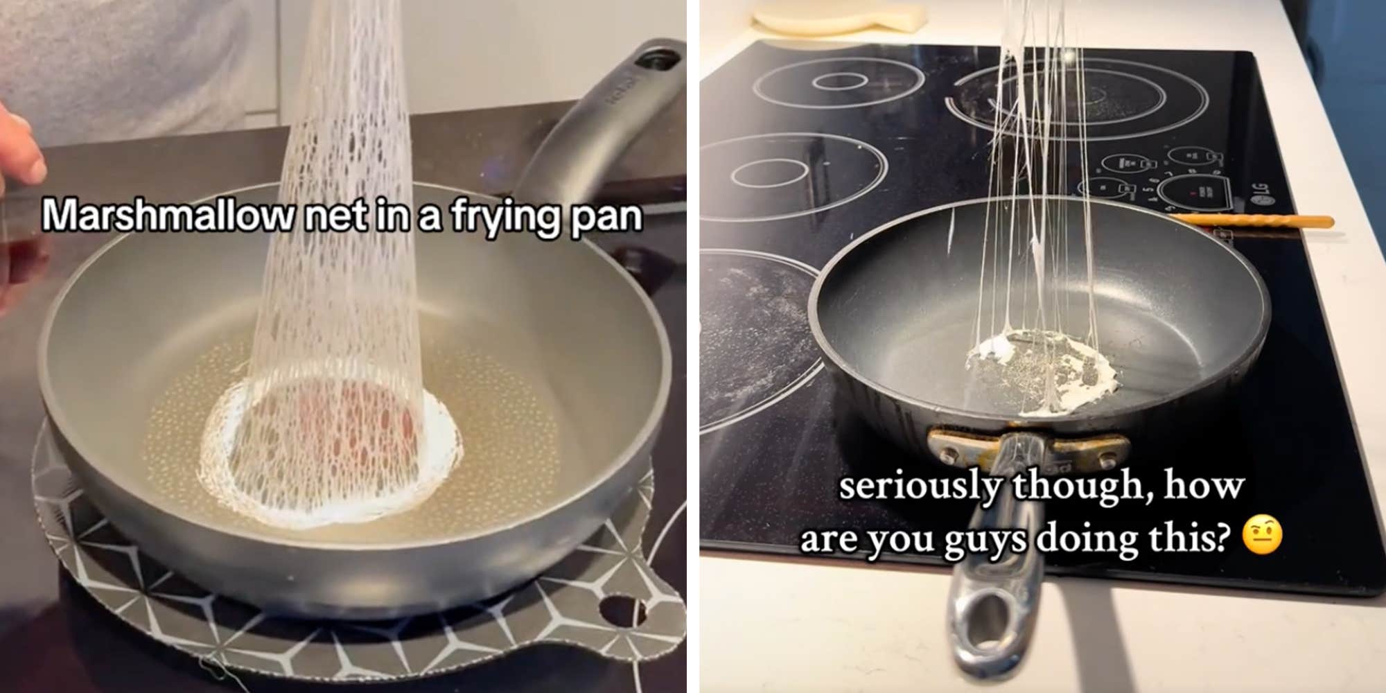 Marshmallow nets are the latest food craze people are trying to recreate at home, but it's harder than it looks