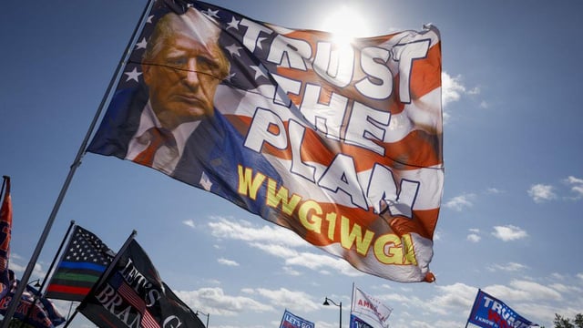 The QAnon paedophile conspiracy is back to haunt Trump