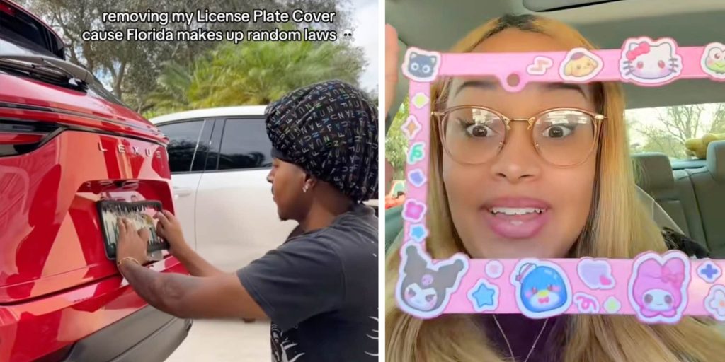 "This wasn't harming anybody": Florida residents are removing their license plate covers after confusing new law spooks drivers
