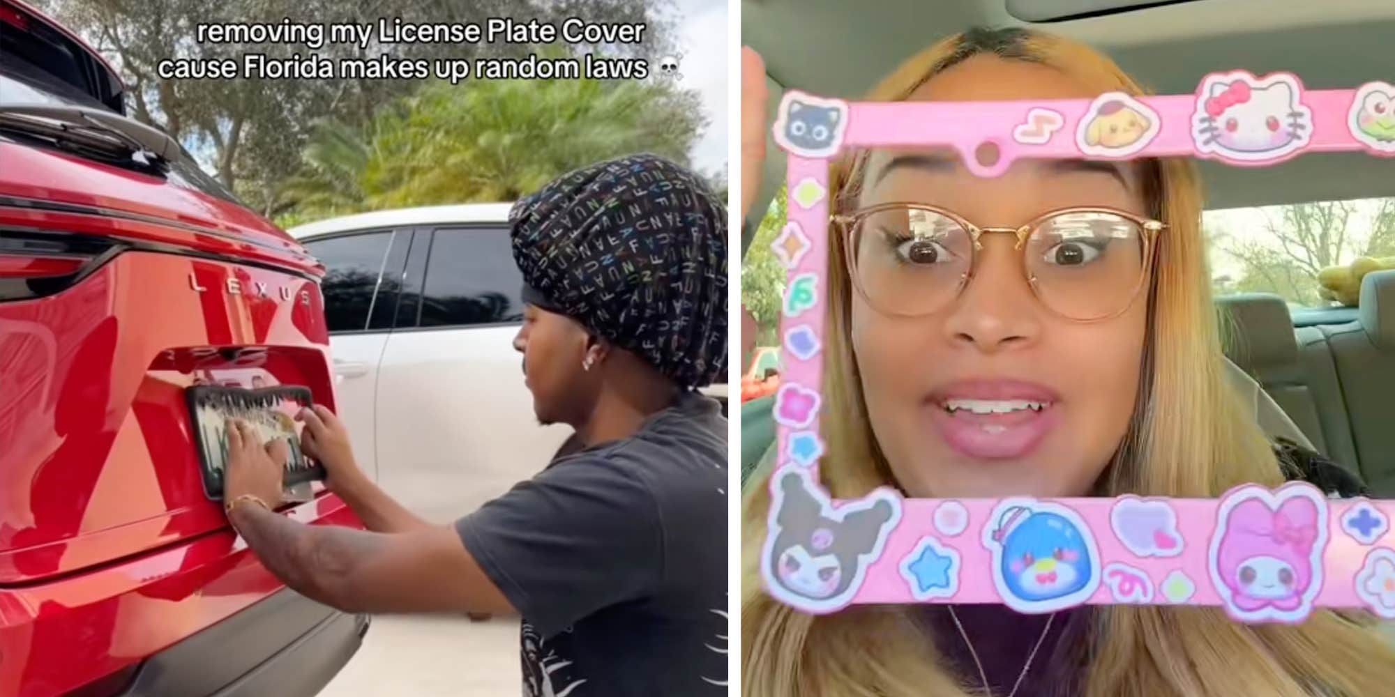 "This wasn't harming anybody": Florida residents are removing their license plate covers after confusing new law spooks drivers