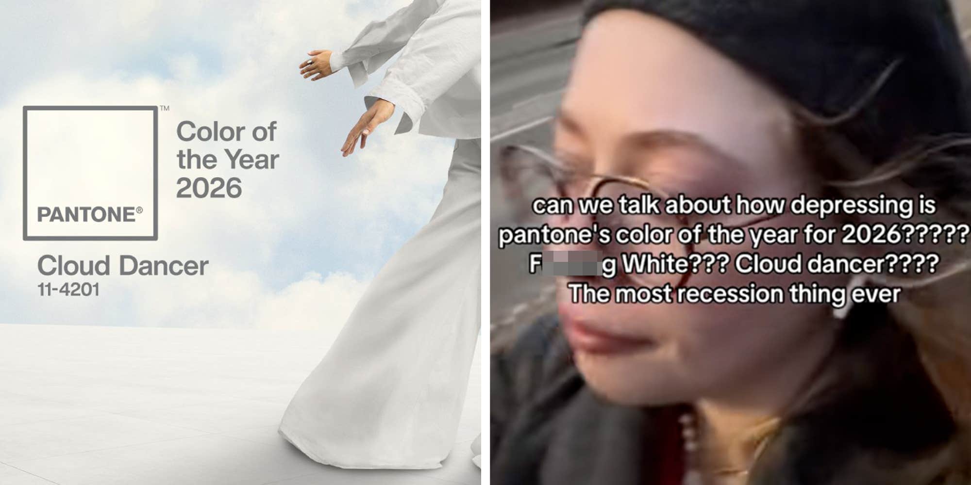 "Tone deaf": Pantone slammed after naming "Cloud Dancer" white the Color of the Year