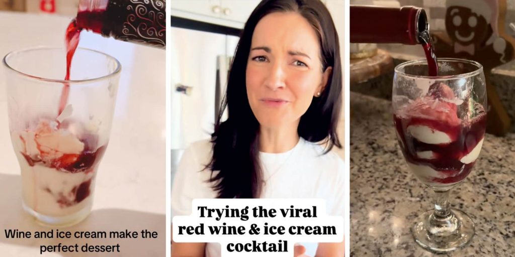 Wine moms have a new holiday cocktail: vanilla ice cream and red wine