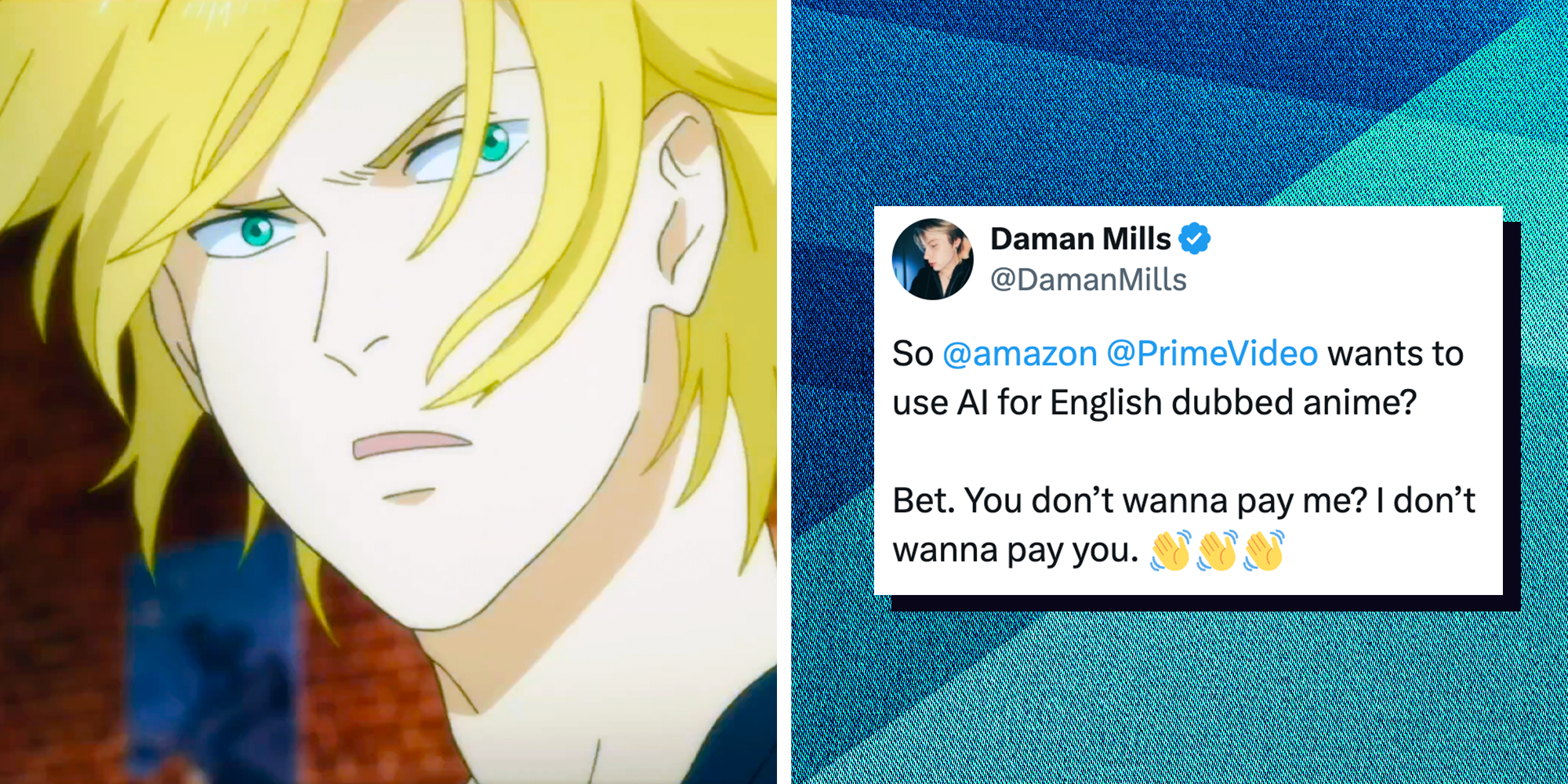 amazon prime video ai dubbed english version banana fish