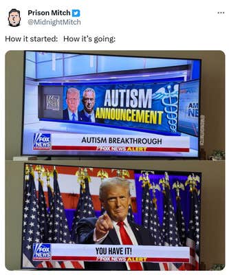 Autism announcement meme