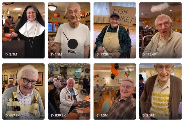 basin creek retirement home tiktok account screenshot