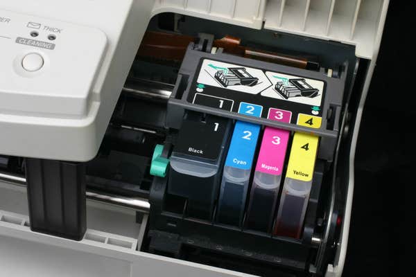 printer ink closeup