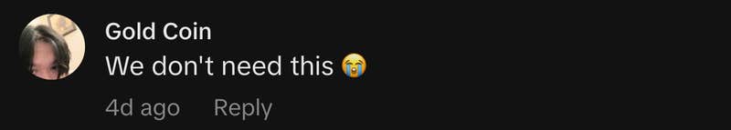 &ldquo;We don't need this 😭.&rdquo;