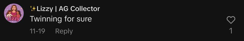 “Twinning for sure.”