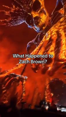 Imagery of a massive crowned skeleton. Text overlay reads, "What Happened to Zach Brown?"