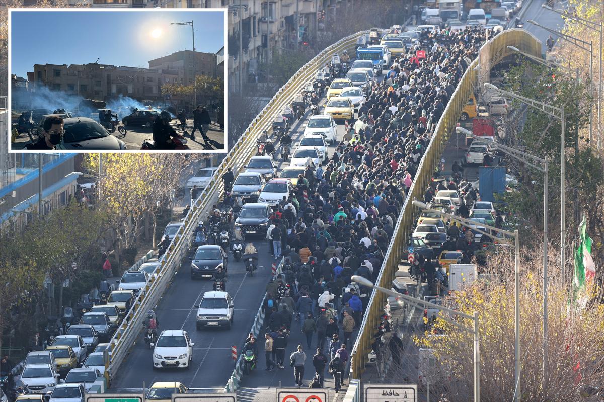 Iranian protesters bring regime to halt as fury soars over cost of living — with $1 worth 1.4 million Iranian rials