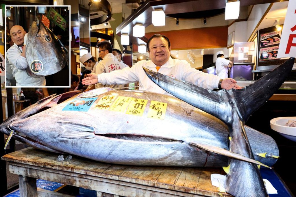 Giant tuna the size of a motorcycle sold to ‘Tuna King’ for record $3.2 million at auction
