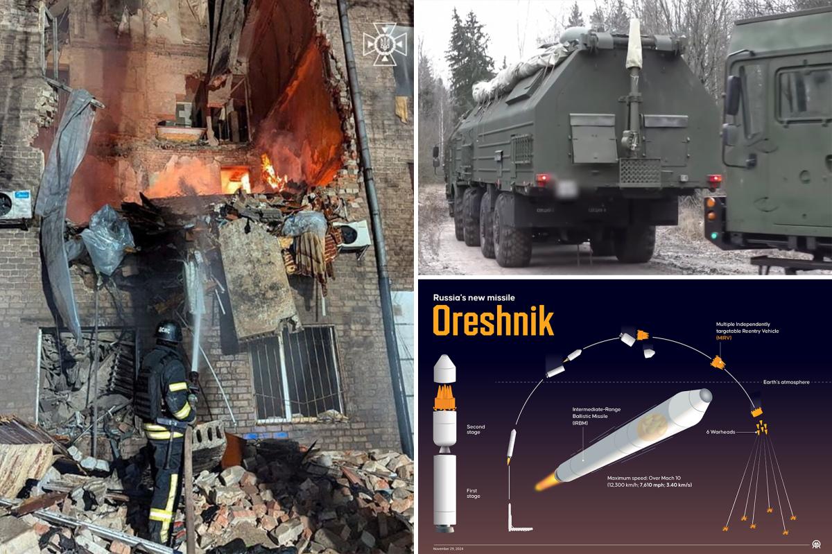 Russia fires nuclear-capable Oreshnik missile in latest attack against Ukraine 