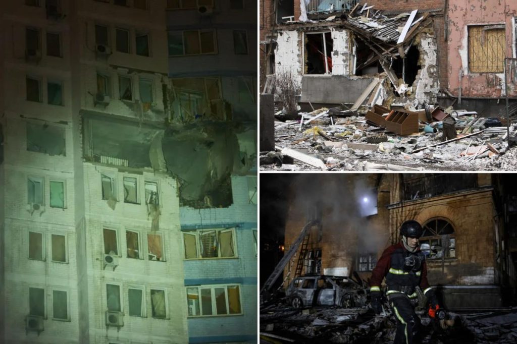 Ukrainian drones set fire to Russian oil depot after attack in Kyiv kills at least 4