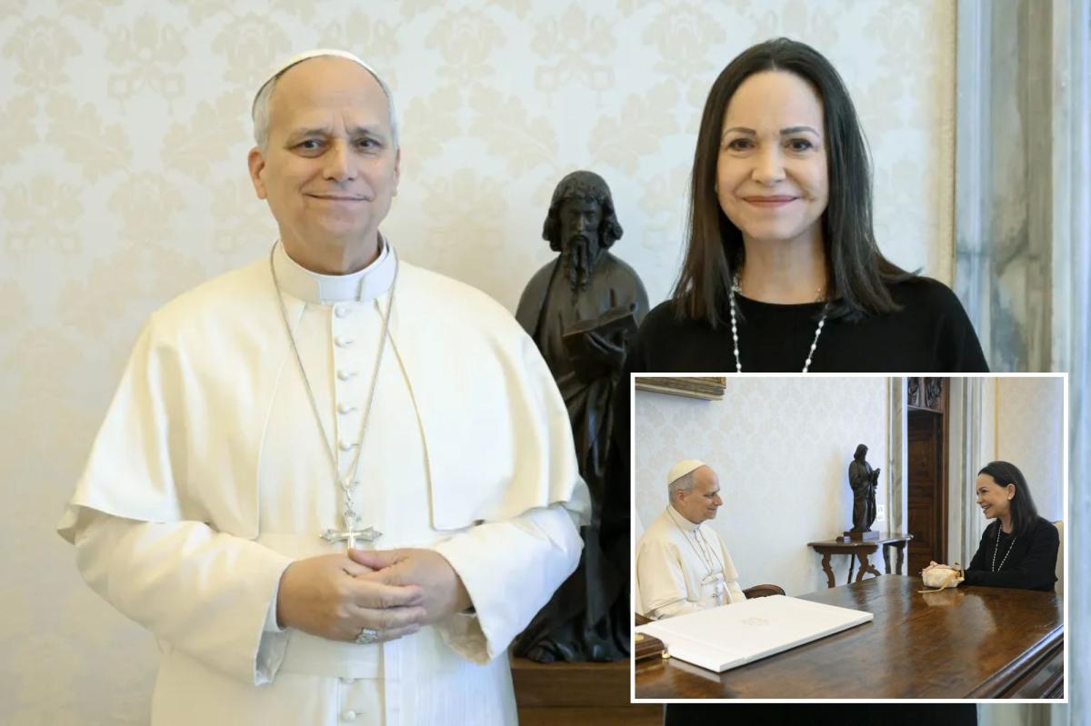Pope Leo XIV meets with Venezuelan opposition leader Maria Corina Machado in quiet sitdown