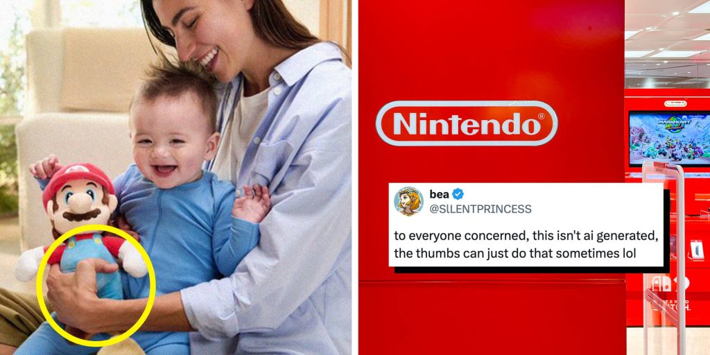 AI or hypermobile ability? Nintendo's toy announcement turns into internet debate over model's thumb placement