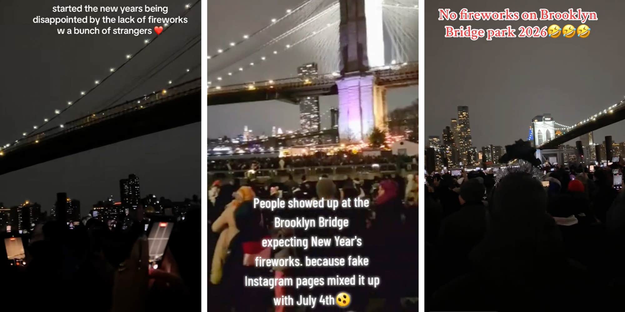 "April Fools in December": Hundreds of people waited at the Brooklyn Bridge for fireworks that never came, all because of AI slop