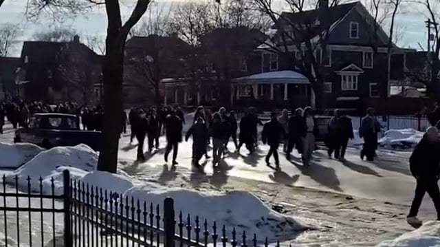 Demonstrators take to the street after ICE shooting in Minneapolis