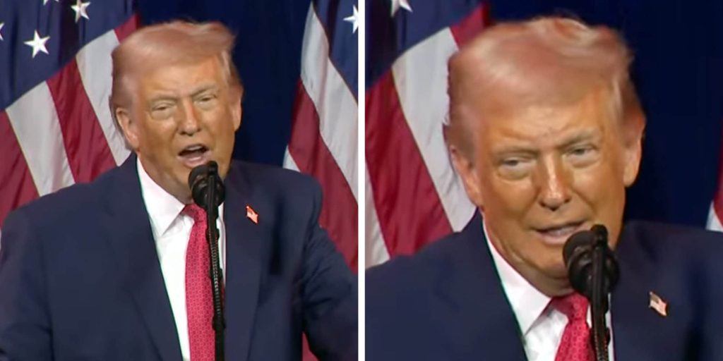 Hairstylist reveals why Trump's hair appeared pink in his latest appearance