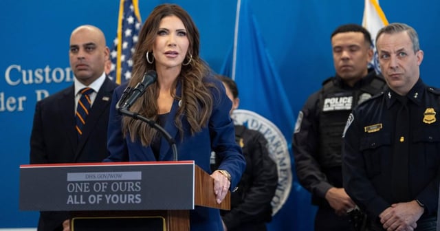 Kristi Noem claims Trump is enforcing the law equally. That’s obviously false.