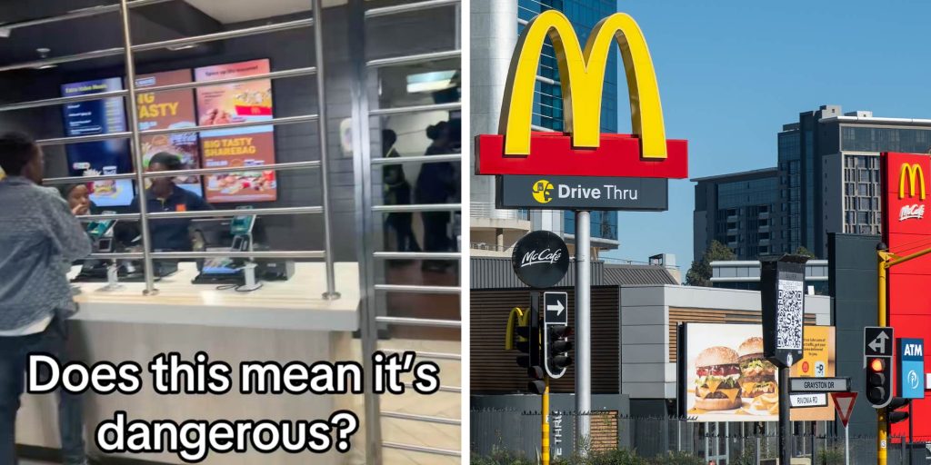 McDonald's with bars inside of it sparks debate about which state it's located in. It's not in America at all