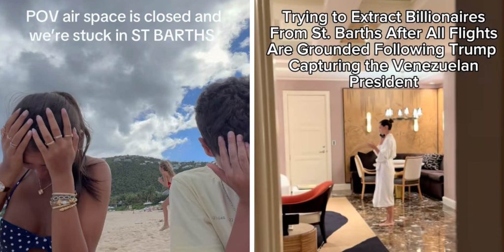 "People died": Rich vacationers are "trapped" in St. Barths after Venezuelan airspace shuts down and the internet is unmoved