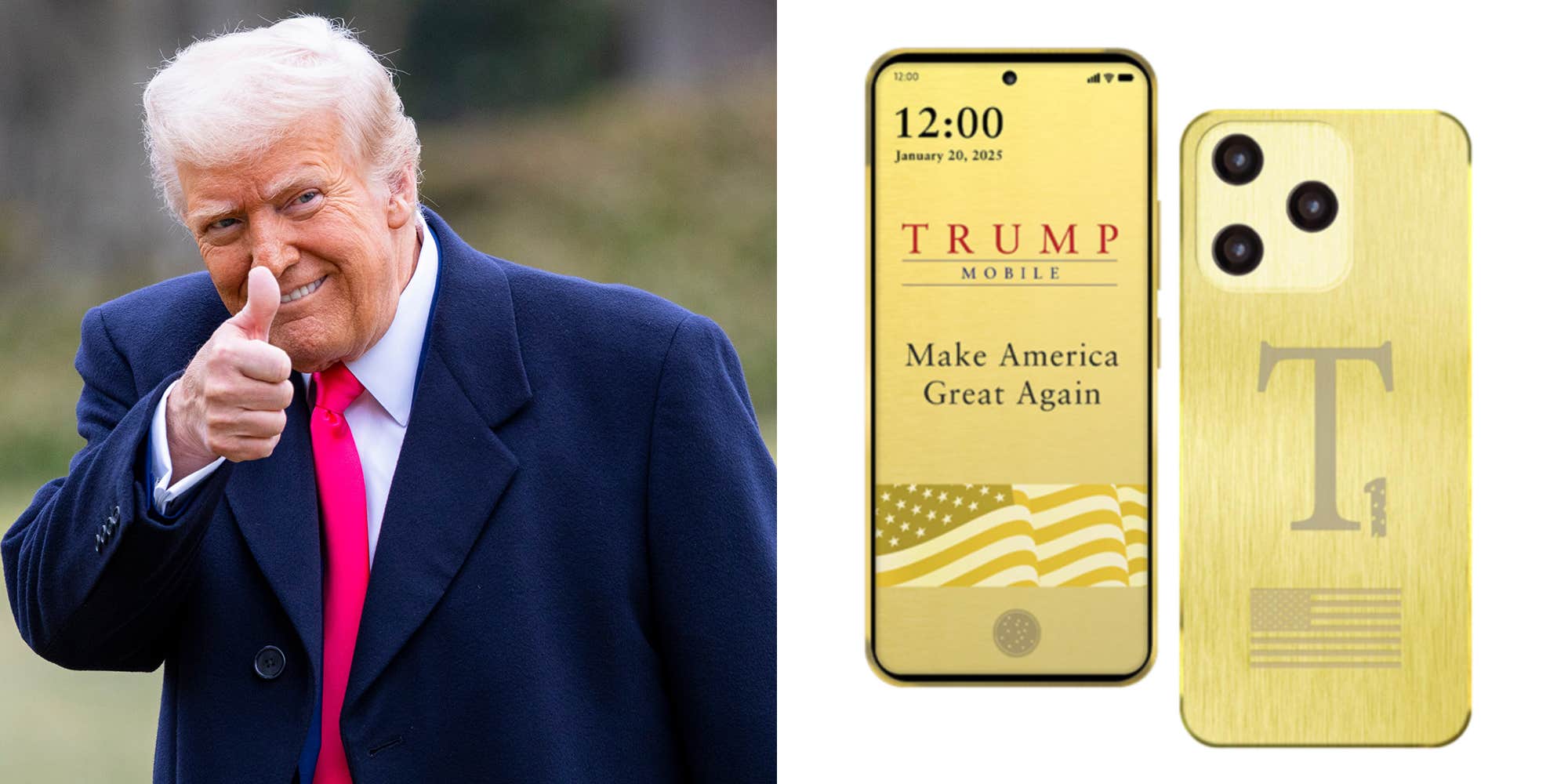 Trump's golden smartphone got delayed yet again, and now there's no date at all