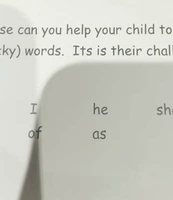@riversideredhead/TikTok The pre-k assignment was printed on a slip of paper that read: Please can you help your child to be able to read these red (tricky) words. Its is their challenge for the weekend!&rdquo; Beneath the message is a list of basic sight words, including &ldquo;the,&rdquo; &ldquo;I,&rdquo; &ldquo;he,&rdquo; &ldquo;she,&rdquo; &ldquo;is,&rdquo; and &ldquo;to.&rdquo;