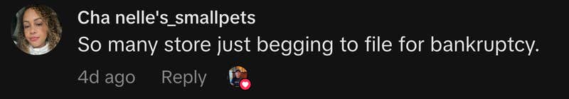 &ldquo;So many store just begging to file for bankruptcy.&rdquo;